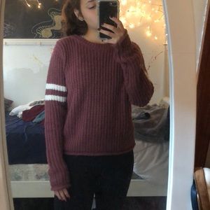 Pink sweater. (Worn once)